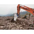Excavator Cat340d Break Big Stone Mine Hydraulic Hammer